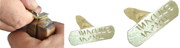 KM01 Pirinç Kazıma İmza Mühürü - Orta Boy KM01 Pirinç Kazıma İmza Mühürü - Orta Boy