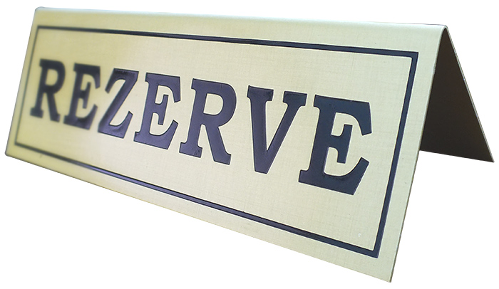 Pirin� Masa �st� Rezerve Yaz�s�